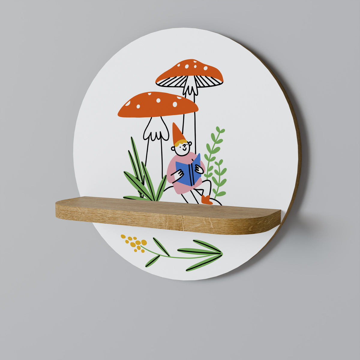 GARDEN GNOMES Art Shelf