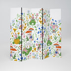 GARDEN GNOMES Biombo Decorativo de 5 Painéis