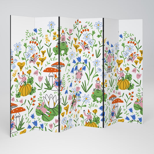 GARDEN GNOMES Biombo de 6 Painéis