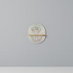 DELICATE BEAUTY Prateleira Oval Decorativa em Efeito Carvalho