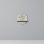 DELICATE BEAUTY Prateleira Redonda Decorativa em Acabamento Preto