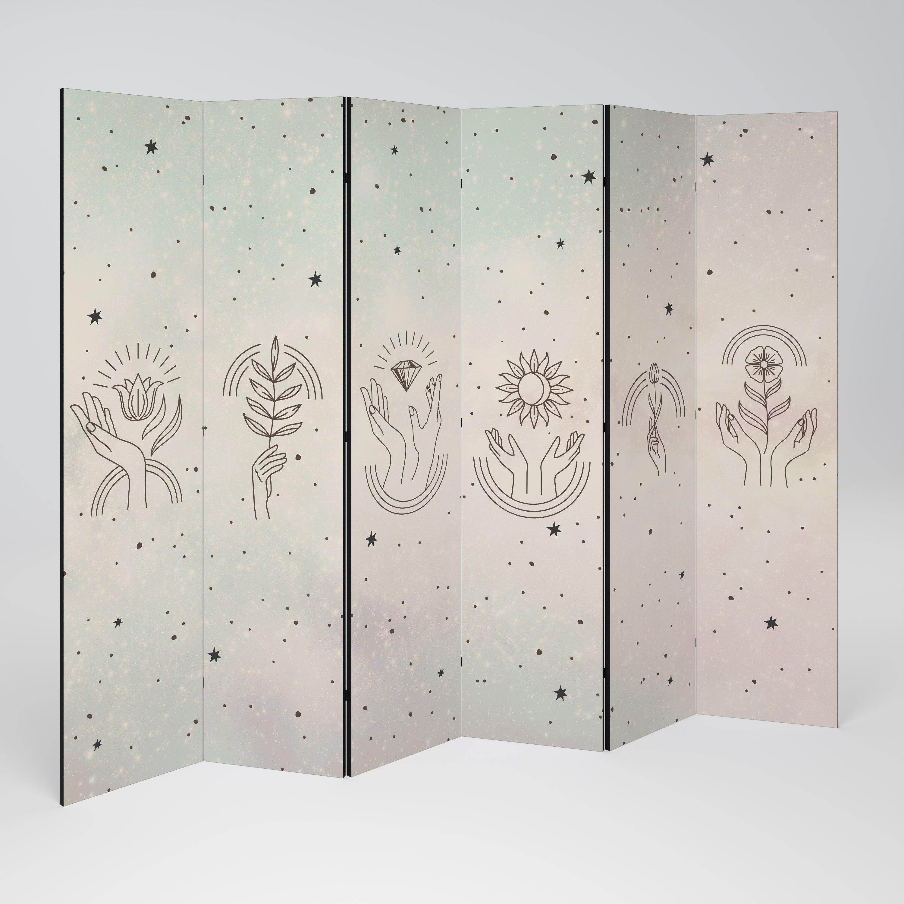 DELICATE BEAUTY 6-Panel Room Divider