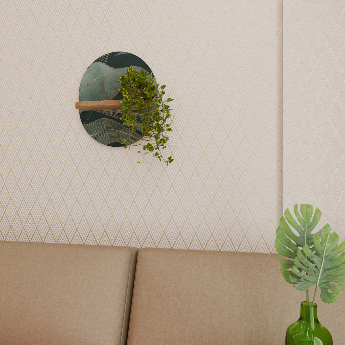 ROYAL GREEN Art Shelf