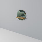 ROYAL GREEN Prateleira Redonda Decorativa em Efeito Carvalho