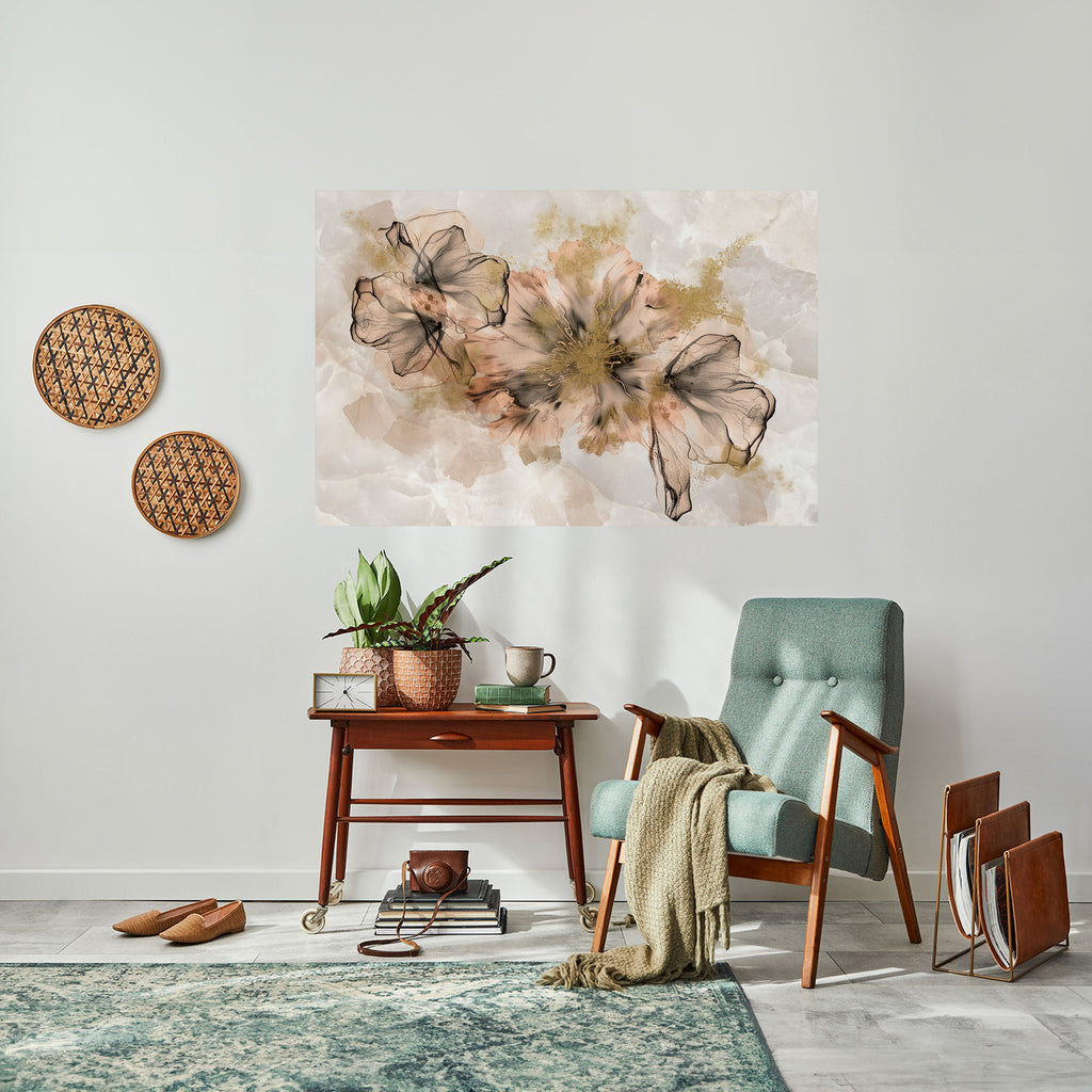 TRANSPARENT ELEGANCE Peel and Stick Horizontal Poster