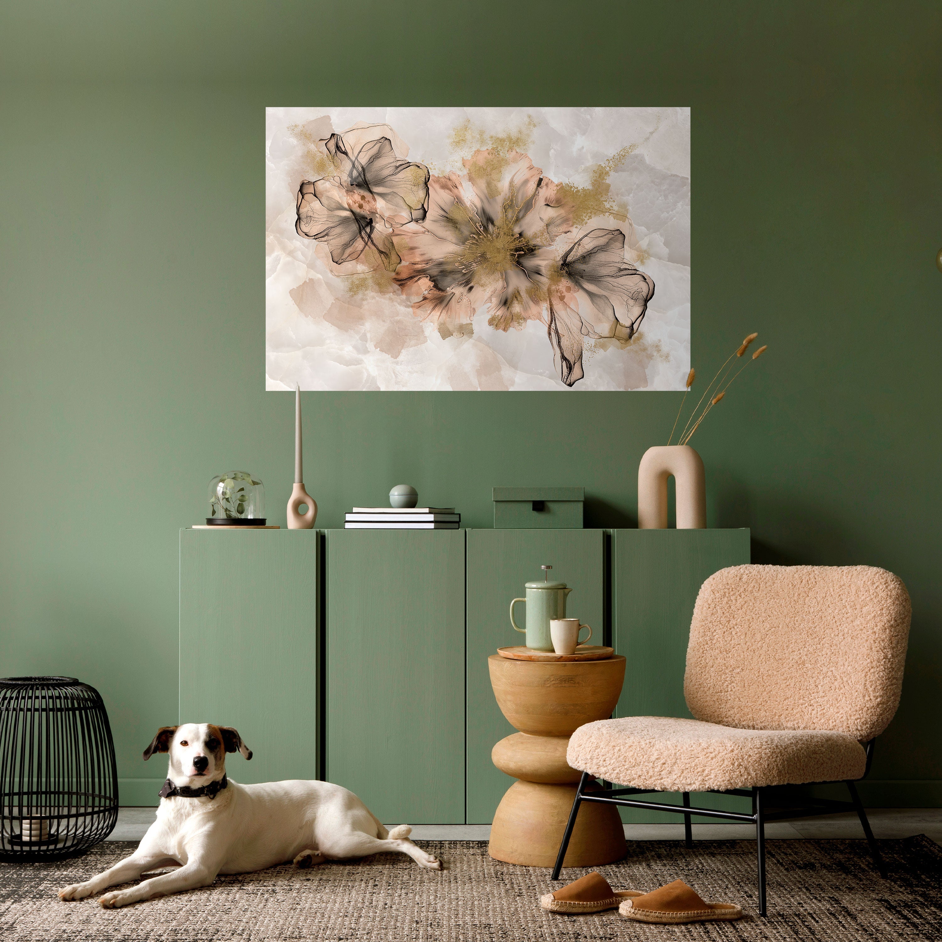 TRANSPARENT ELEGANCE Peel and Stick Horizontal Poster