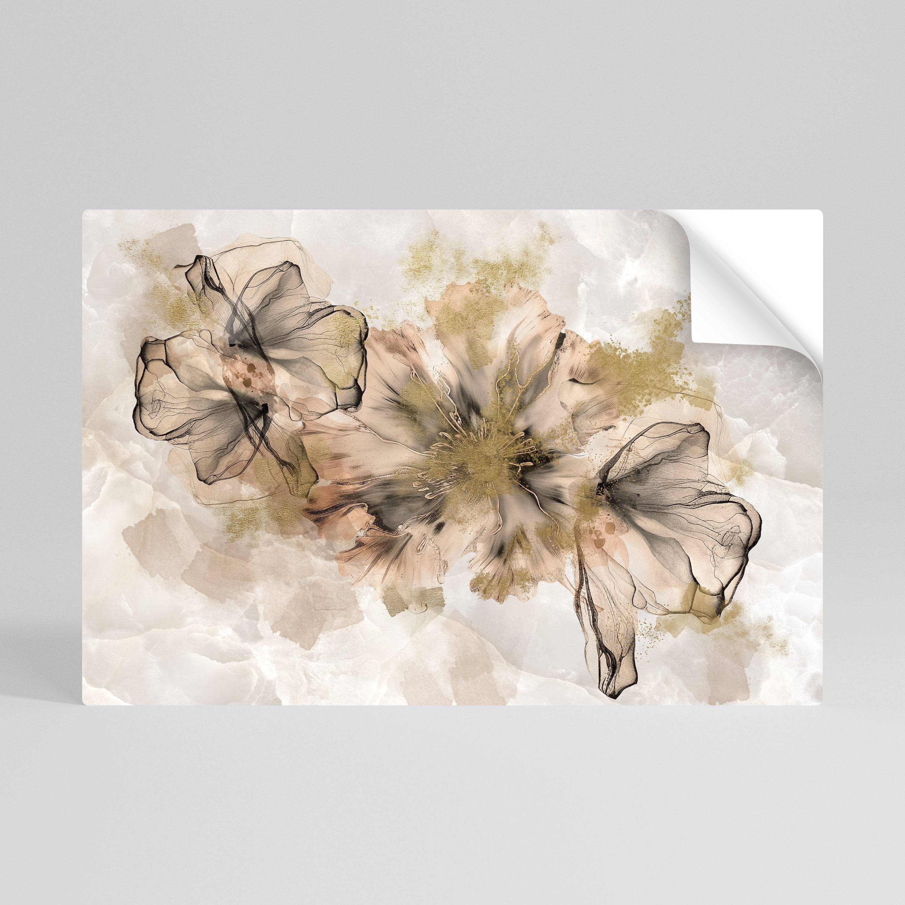 TRANSPARENT ELEGANCE Peel and Stick Horizontal Poster