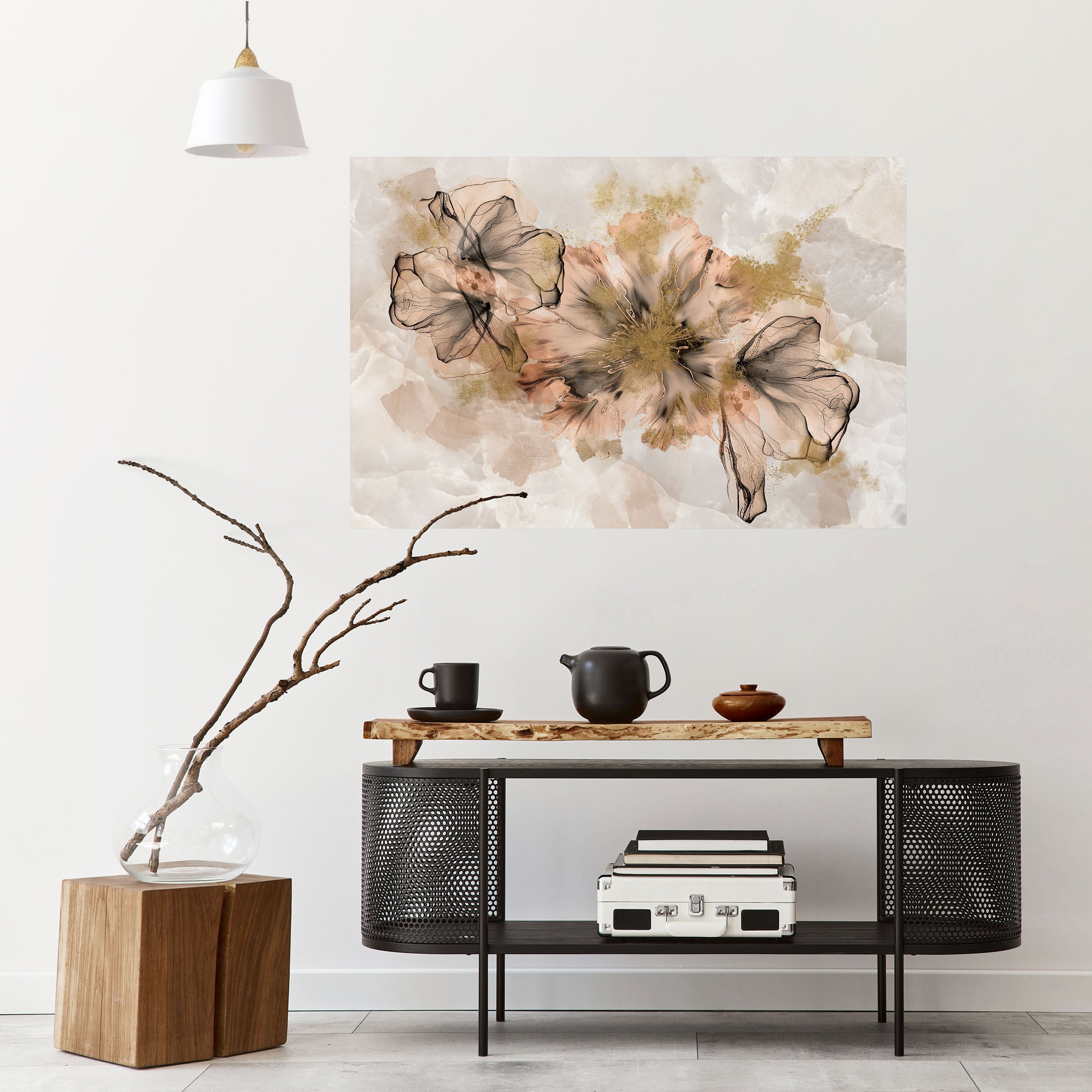 TRANSPARENT ELEGANCE Peel and Stick Horizontal Poster