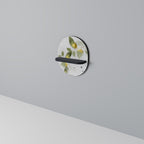 ELEGANT BOTANICS Prateleira Oval Decorativa em Acabamento Preto