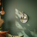 ELEGANT BOTANICS Prateleira Oval Decorativa em Acabamento Preto