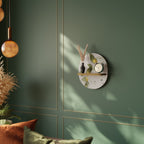 ELEGANT BOTANICS Prateleira Oval Decorativa em Efeito Carvalho