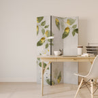 ELEGANT BOTANICS Biombo Decorativo de 3 Painéis