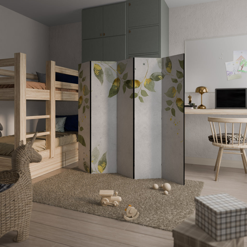 ELEGANT BOTANICS Decorative 5-Panel Room Divider