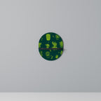 DESERT GREEN Prateleira Oval Decorativa em Acabamento Preto