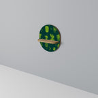 DESERT GREEN Prateleira Oval Decorativa em Efeito Carvalho