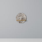 PASSING TIME Prateleira Redonda Decorativa em Efeito Carvalho