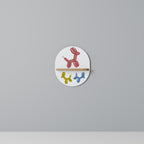 CHILDHOOD MEMORY Prateleira Oval Decorativa em Efeito Carvalho