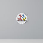 CHILDHOOD MEMORY Prateleira Redonda Decorativa em Acabamento Preto