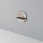 AUTUMN FRAGILITY Prateleira Oval Decorativa em Acabamento Preto