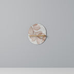 AUTUMN FRAGILITY Oval Art Shelf In Oak Effect