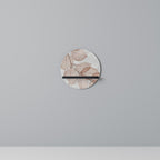 AUTUMN FRAGILITY Prateleira Redonda Decorativa em Acabamento Preto