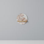 AUTUMN FRAGILITY Prateleira Redonda Decorativa em Efeito Carvalho