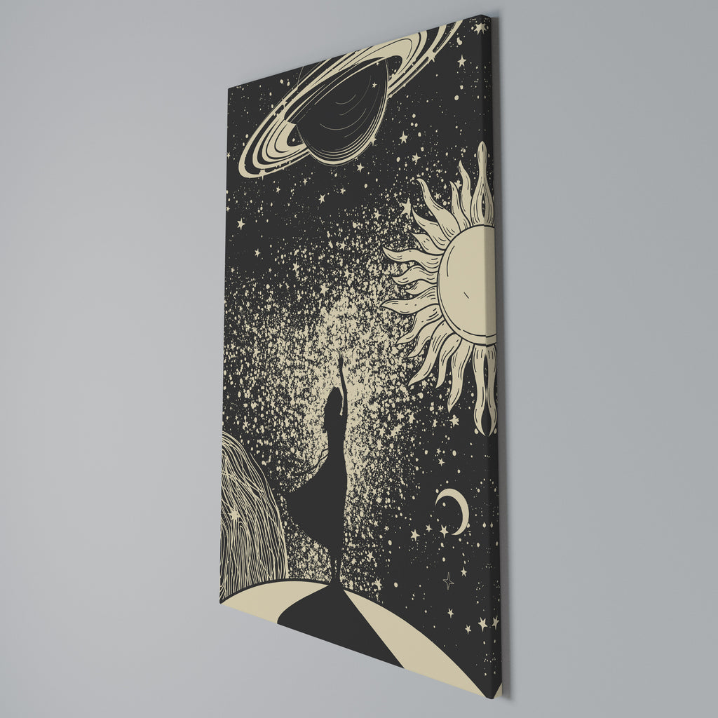 MYSTIC UNIVERSE Quadro em tela vertical