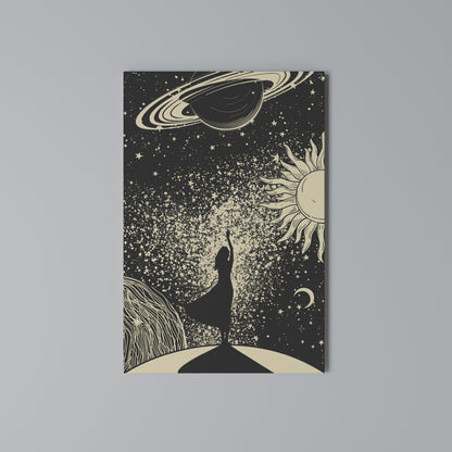 MYSTIC UNIVERSE Quadro em tela vertical