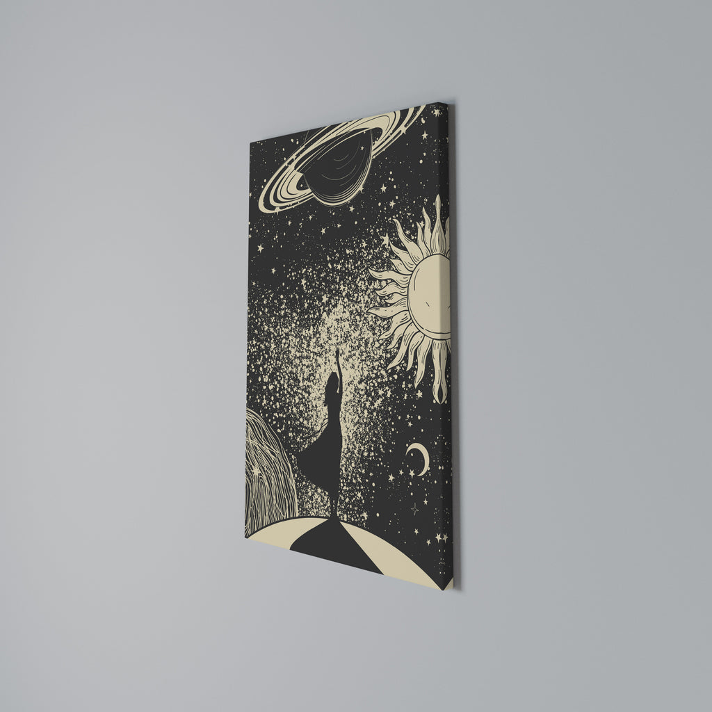 MYSTIC UNIVERSE Quadro em tela vertical