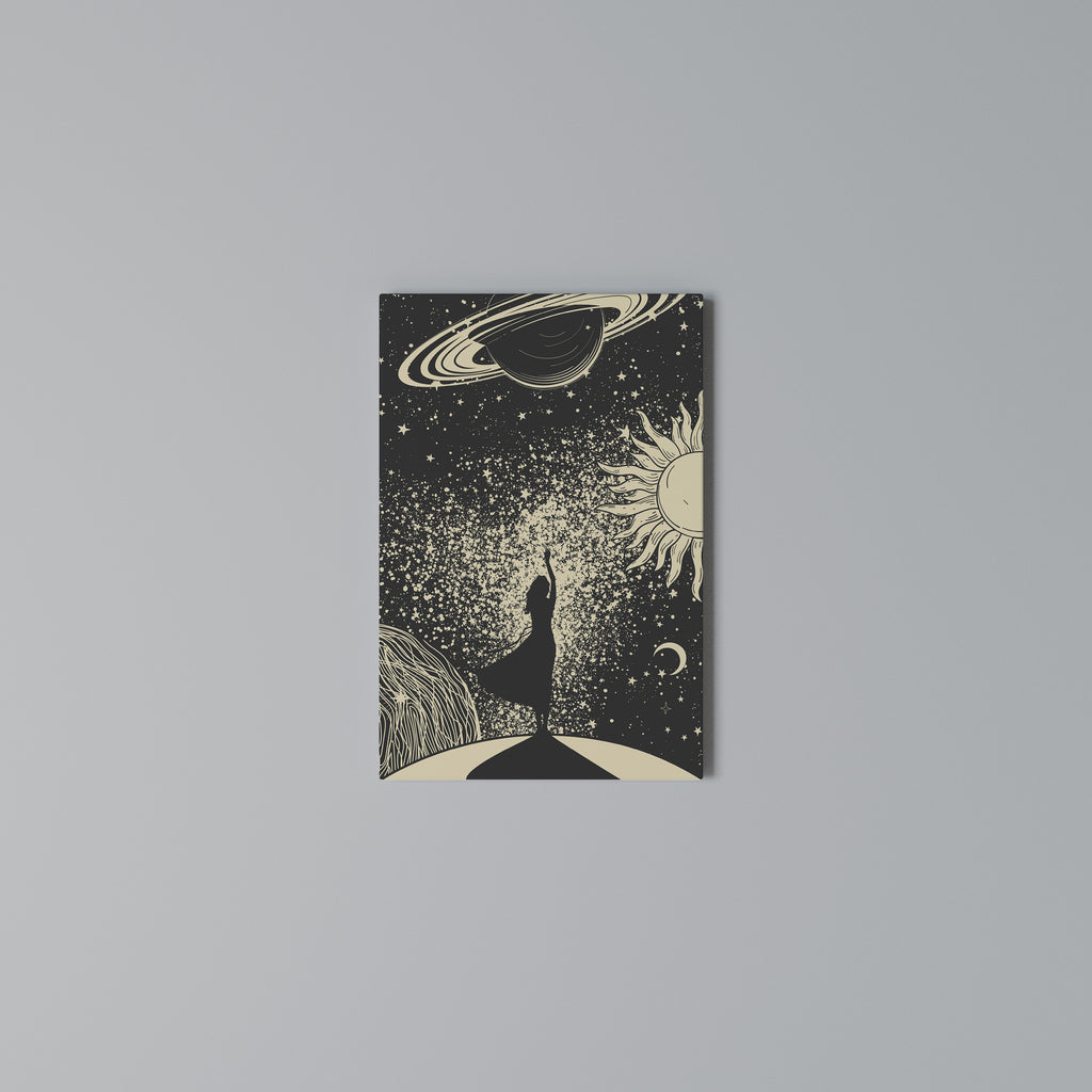MYSTIC UNIVERSE Quadro em tela vertical