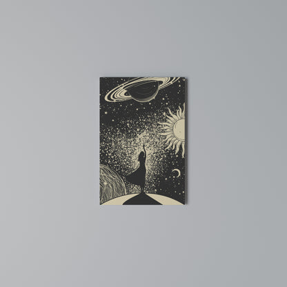 MYSTIC UNIVERSE Quadro em tela vertical