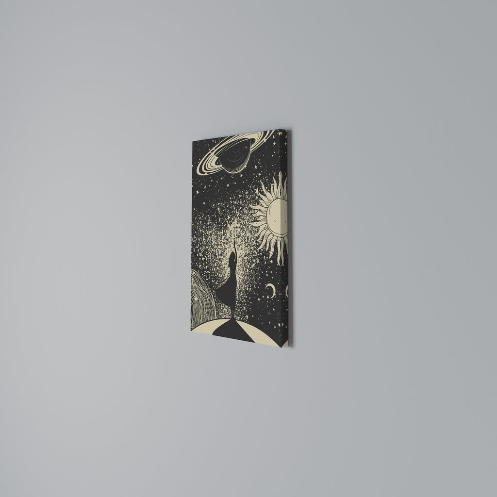 MYSTIC UNIVERSE Quadro em tela vertical