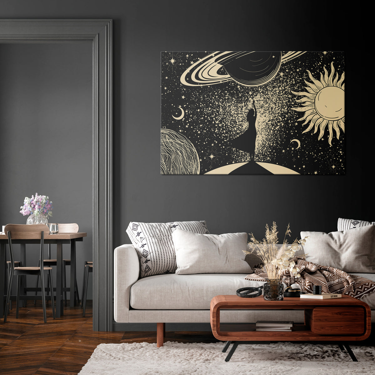 MYSTIC UNIVERSE Horizontal Canvas Print