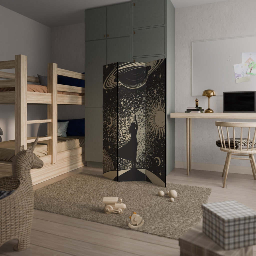 MYSTIC UNIVERSE Biombo Decorativo de 3 Painéis