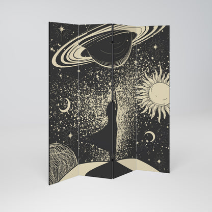 MYSTIC UNIVERSE Biombo de 4 Painéis
