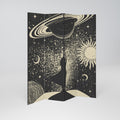 MYSTIC UNIVERSE Biombo Decorativo de 4 Painéis