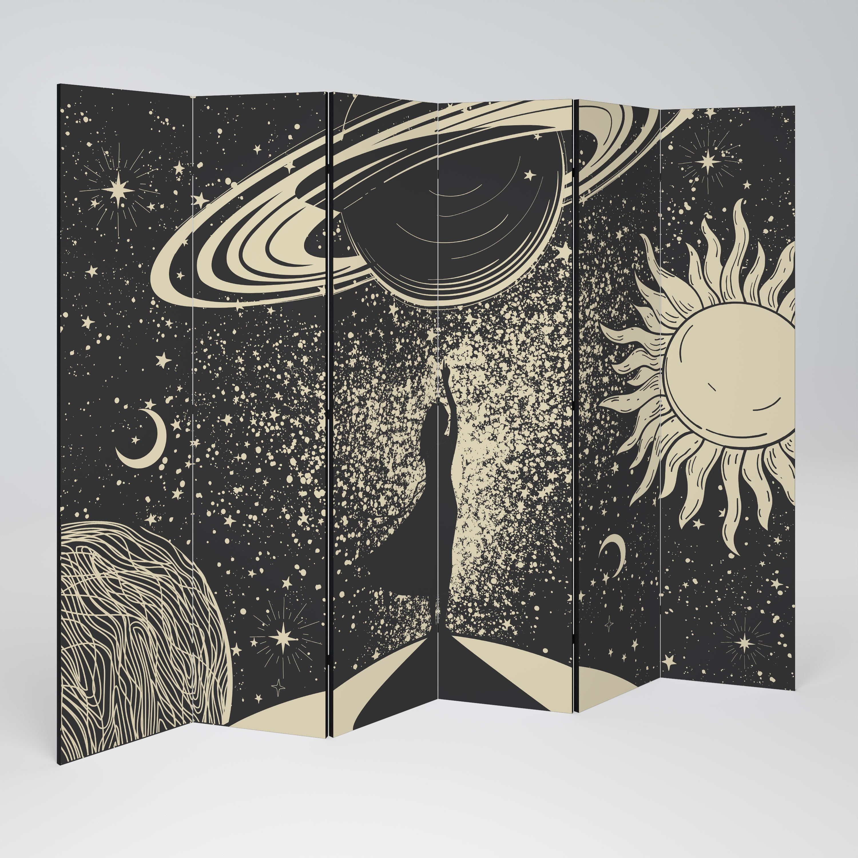 MYSTIC UNIVERSE Biombo de 6 Painéis
