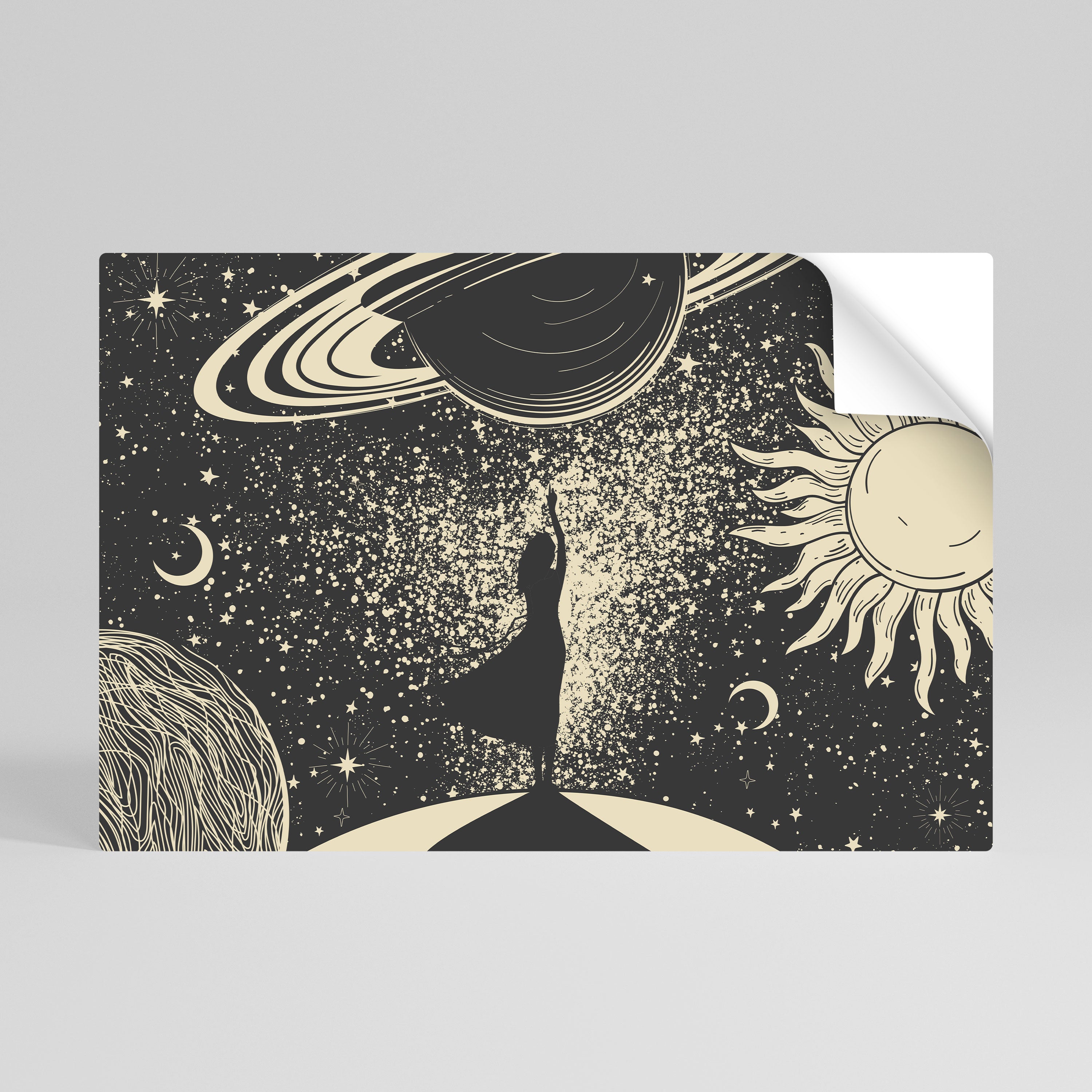 MYSTIC UNIVERSE Peel and Stick Horizontal Poster