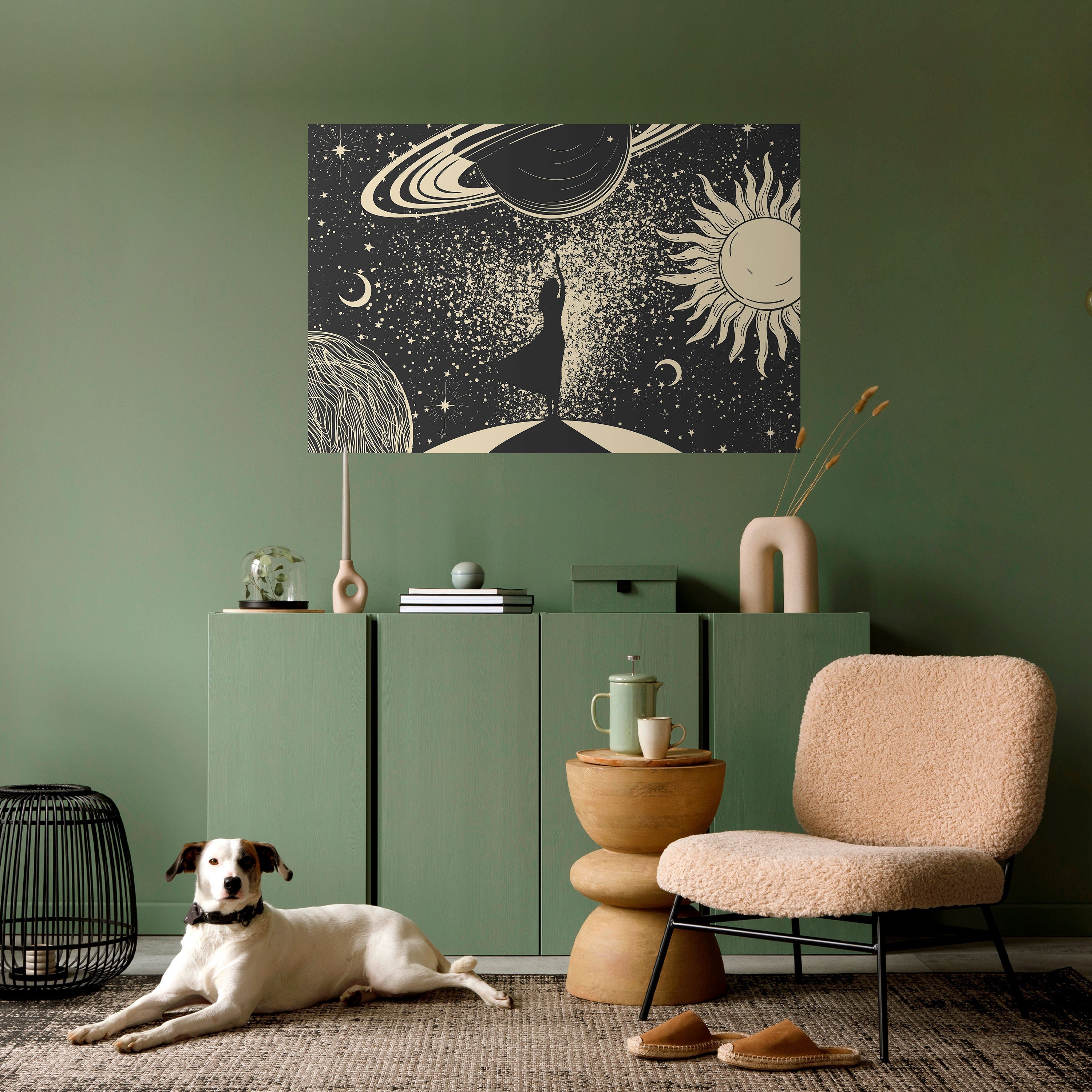 MYSTIC UNIVERSE Peel and Stick Horizontal Poster