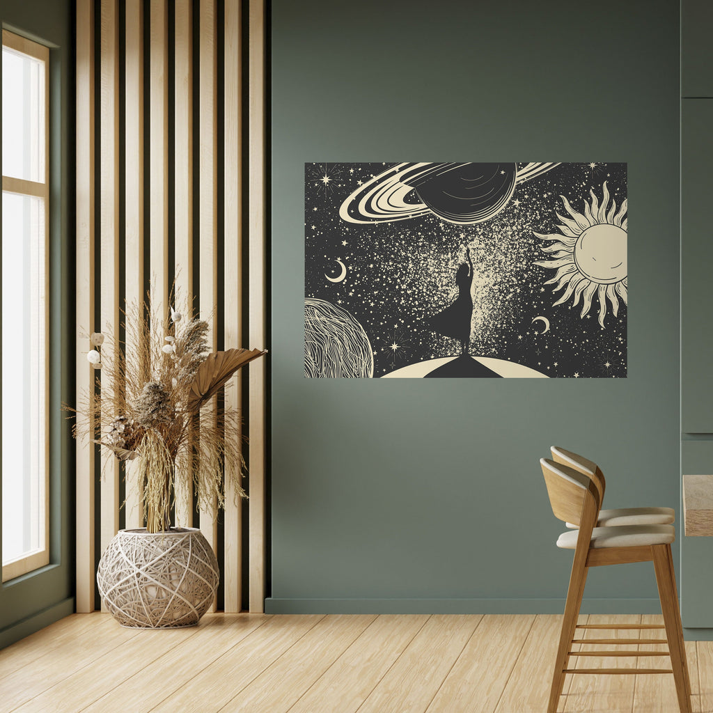 MYSTIC UNIVERSE Peel and Stick Horizontal Poster