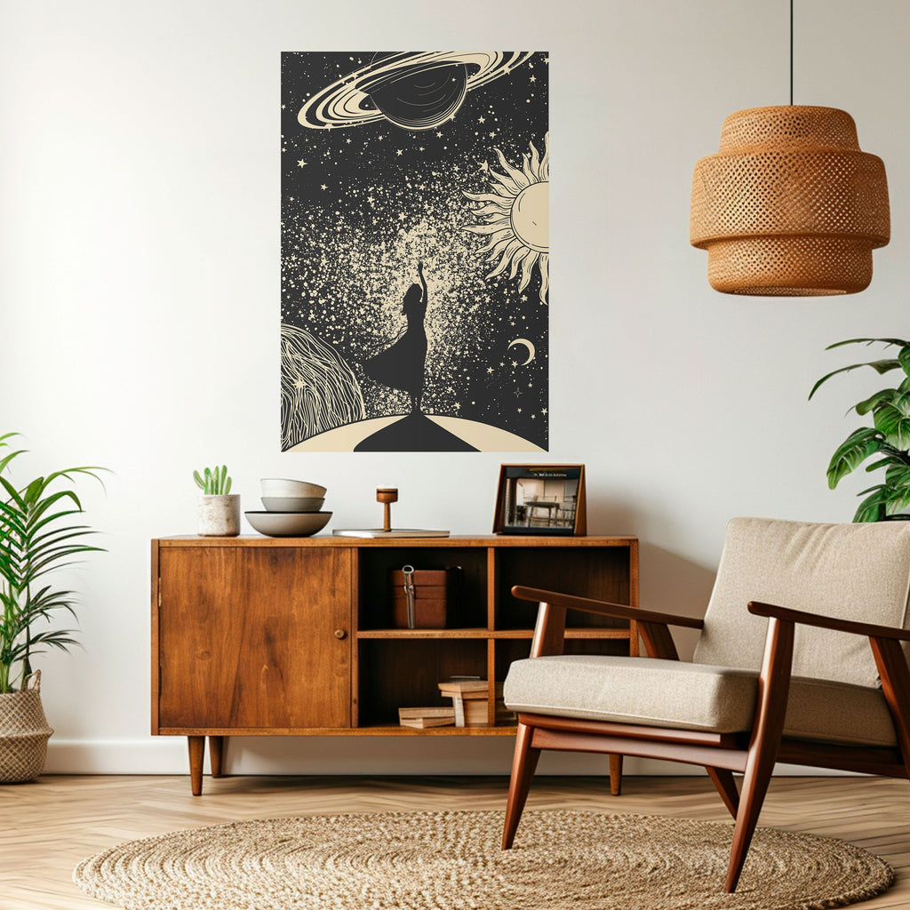 MYSTIC UNIVERSE Peel and Stick Vertical Poster