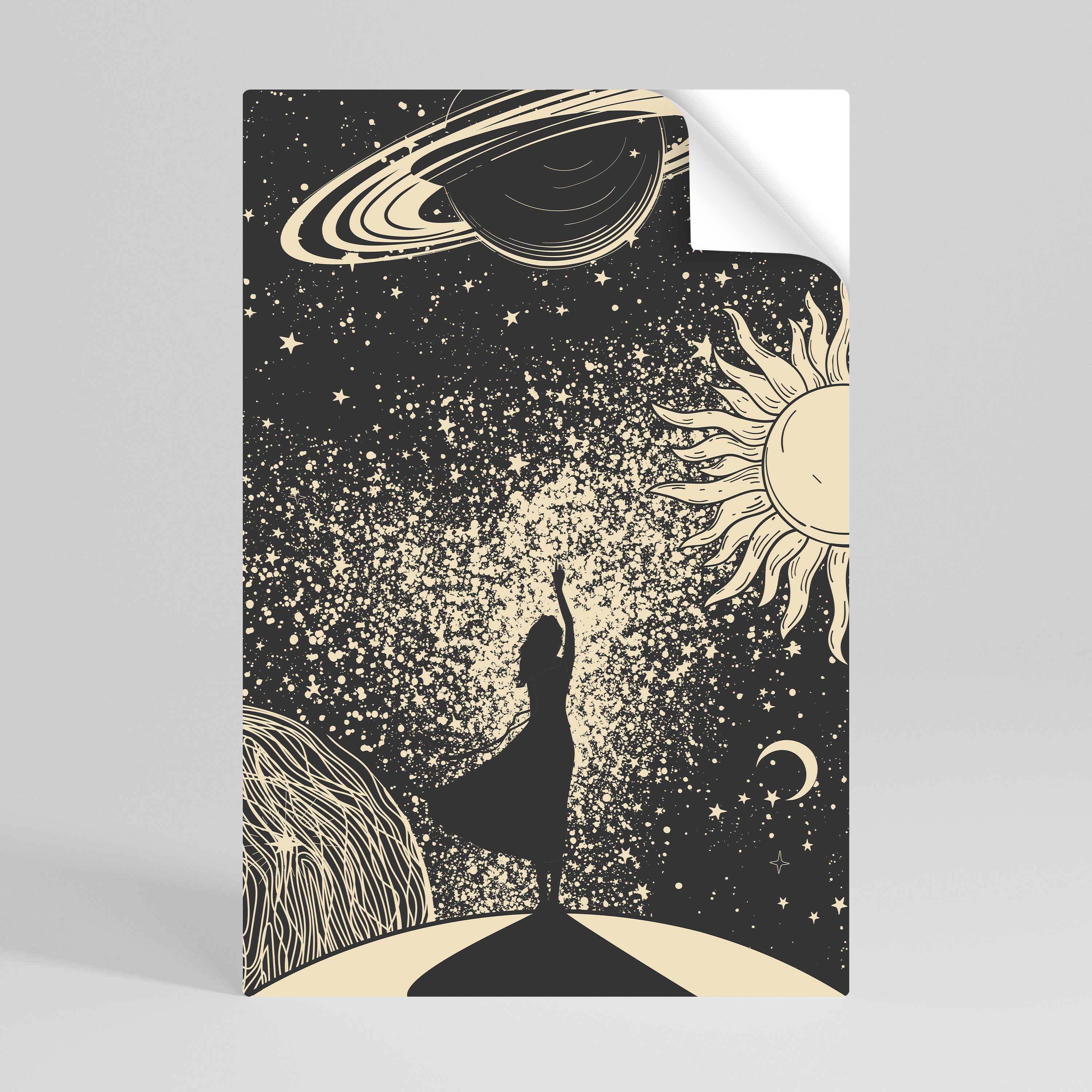 MYSTIC UNIVERSE Poster Vertical Autocolante