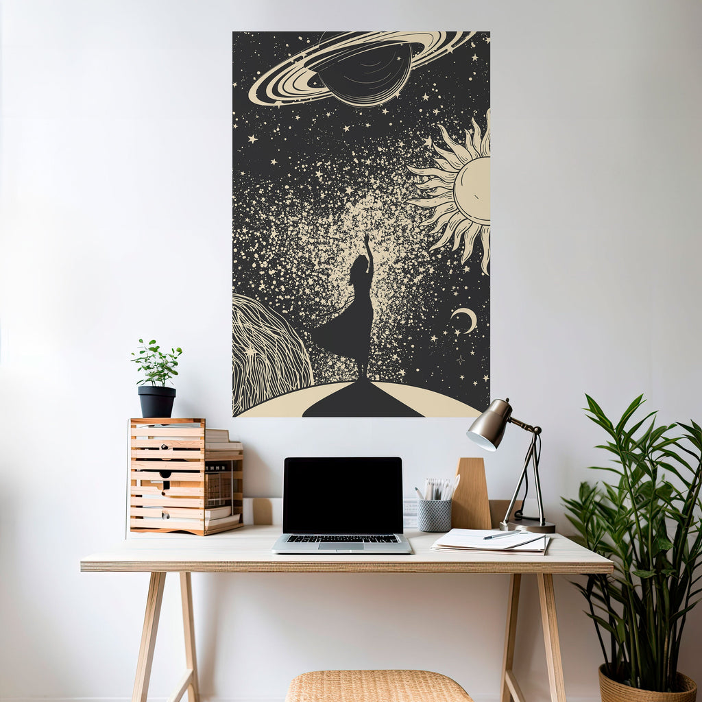 MYSTIC UNIVERSE Peel and Stick Vertical Poster