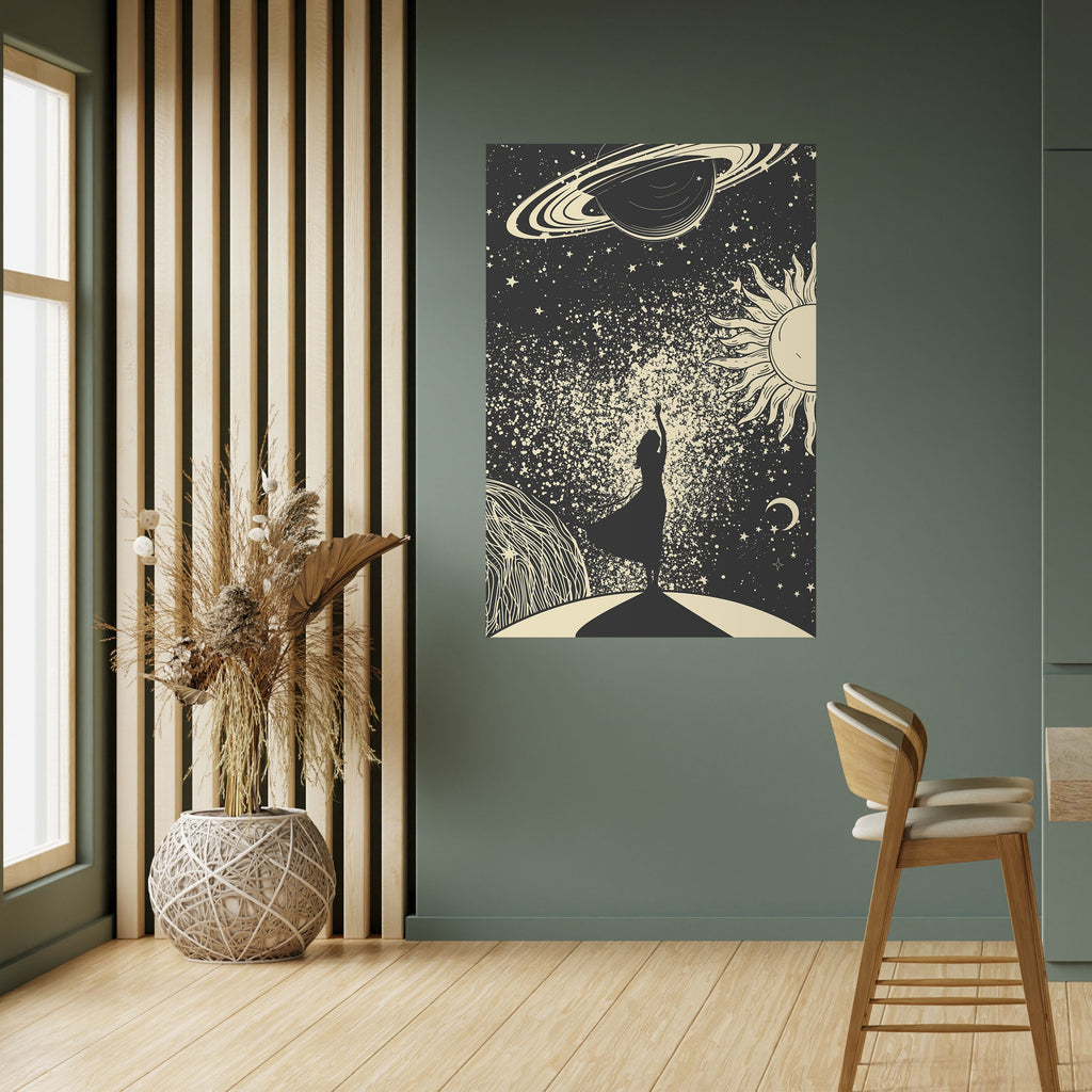 MYSTIC UNIVERSE Peel and Stick Vertical Poster