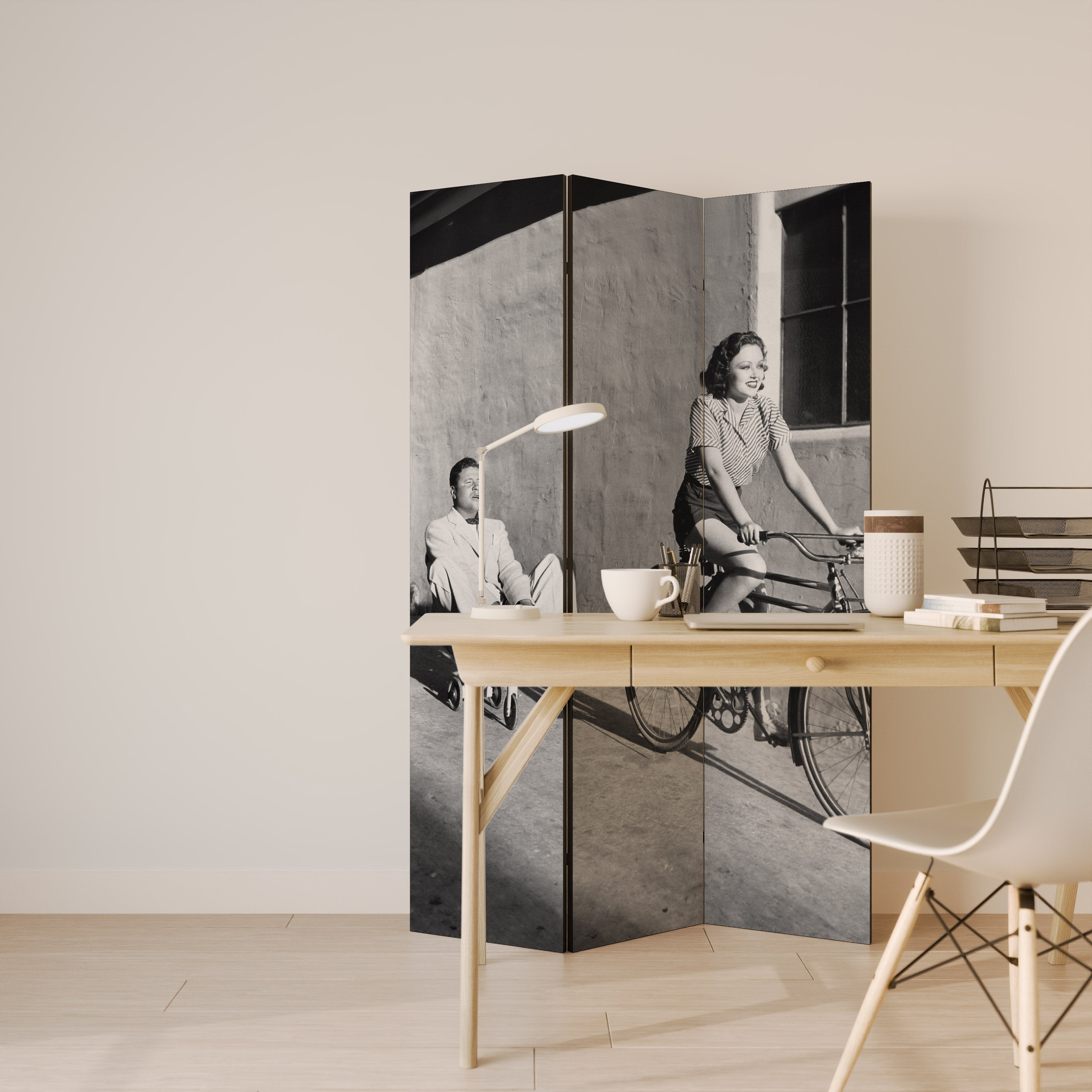 HAPPY JOURNEY Biombo de 3 Painéis