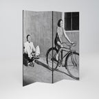 HAPPY JOURNEY Biombo Decorativo de 4 Painéis