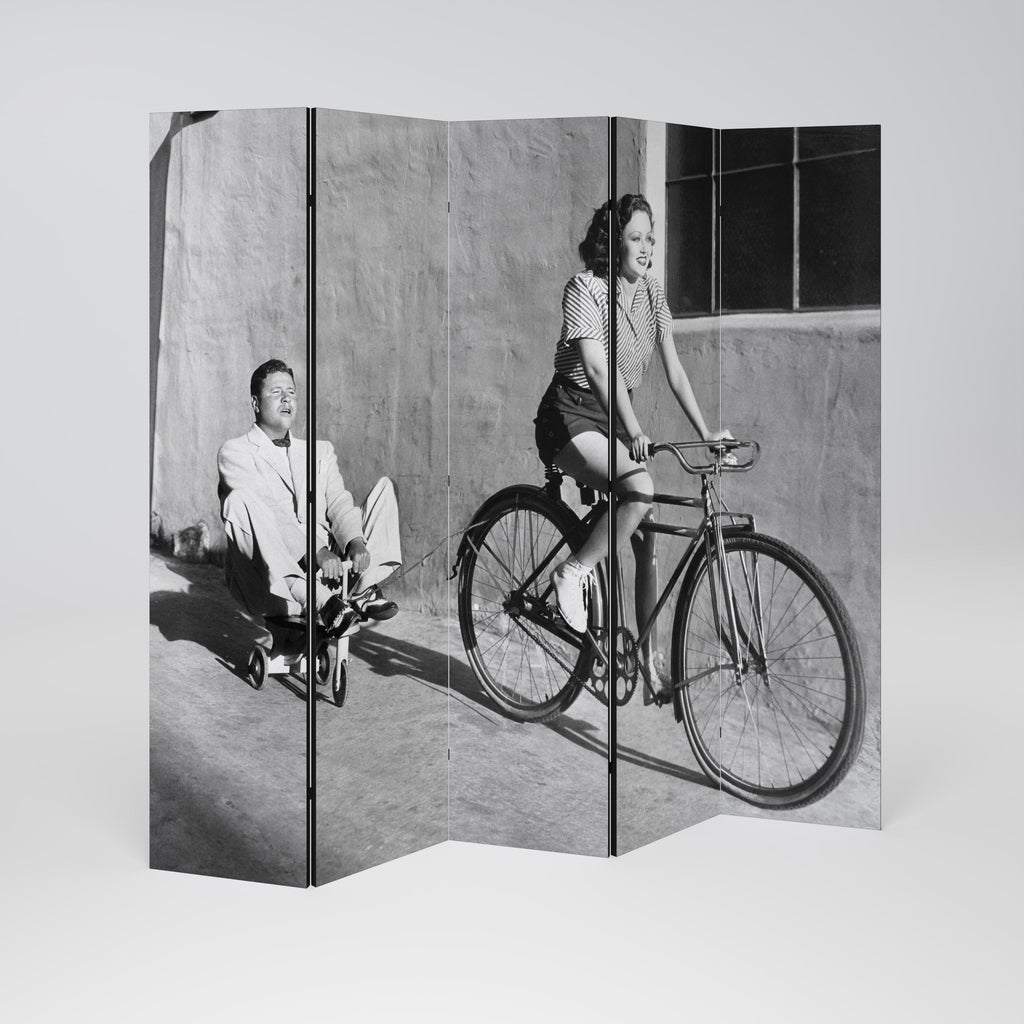 HAPPY JOURNEY Biombo Decorativo de 5 Painéis