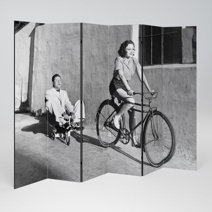 HAPPY JOURNEY 6-Panel Room Divider