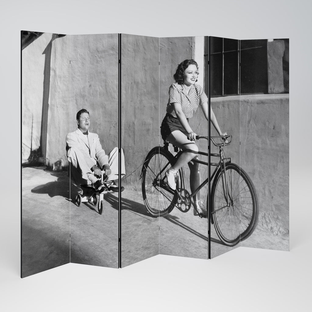 HAPPY JOURNEY Decorative 6-Panel Room Divider