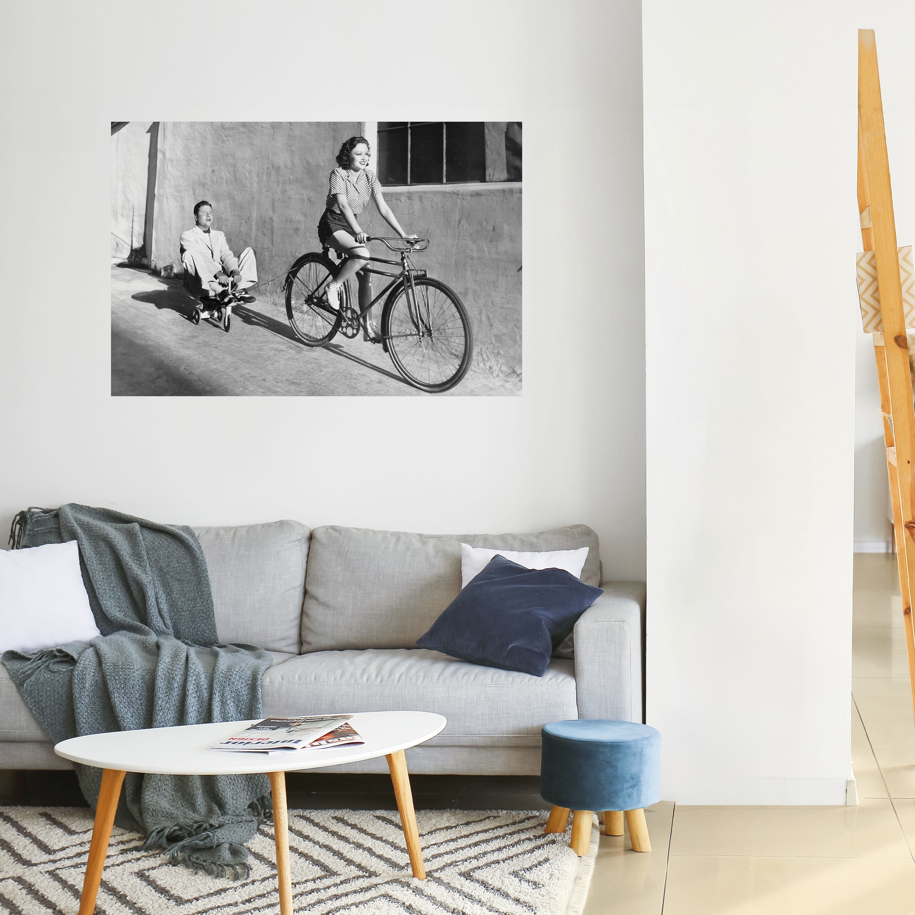 HAPPY JOURNEY Peel and Stick Horizontal Poster